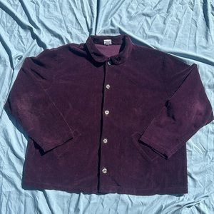 CP Shades 90s Vintage Corduroy button down Jacket Purple Size Large